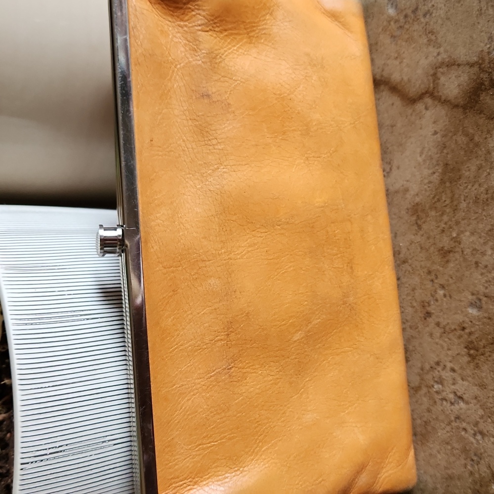 HOBO original vintage orangey colored leather Lauren-wallet clutch limited ed. - Picture 2 of 16